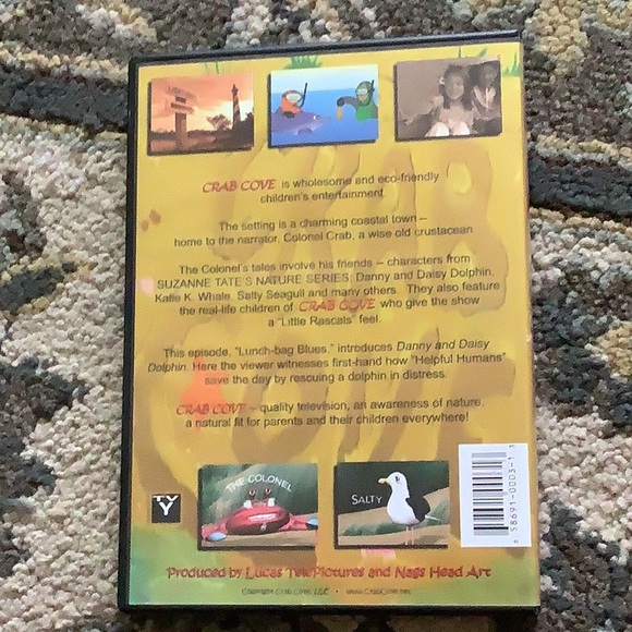 DVD kids crab cove lunch bag blues Great kids movie indoor recess daycare - Picture 2 of 3